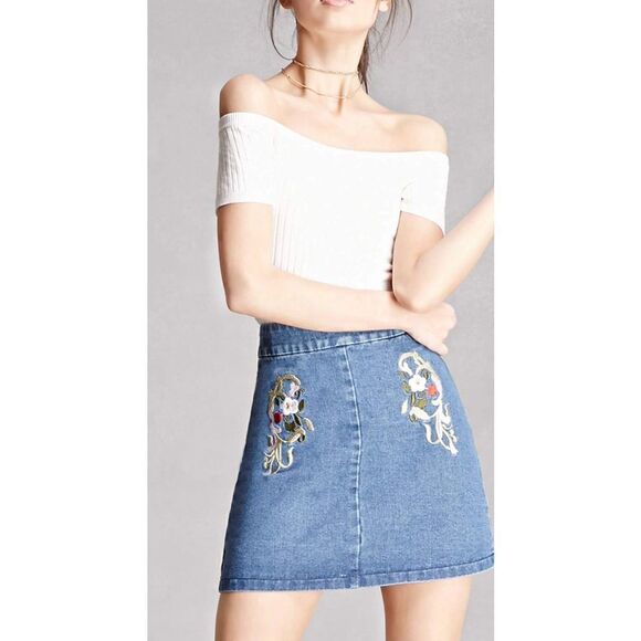 Goldie Denim Skirt  - Picture 1 of 12